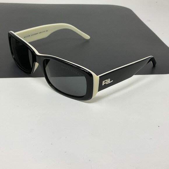 Ralph Lauren Sunglasses RL 8015 5044/87 Black Ivory FRAME Only Scratched Lenses main image 6